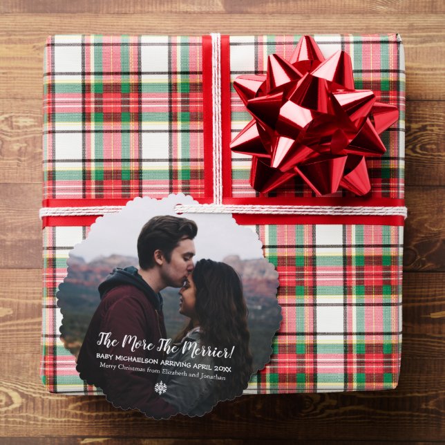 The More The Merrier Pregnancy Ornament Card (Insitu (Gift))