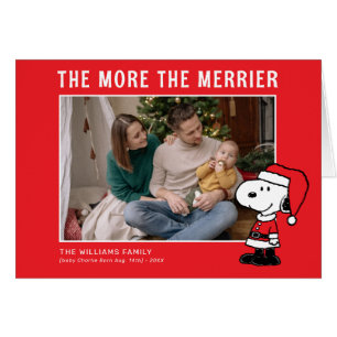 The More The Merrier Snoopy Christmas New Baby Cards
