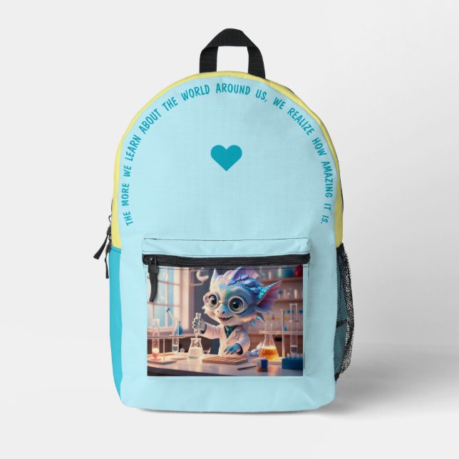 The More We Learn… Printed Backpack (Front)