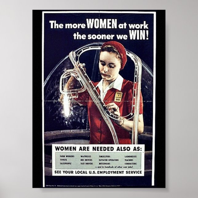 The More Women At Work The Sooner We Win Poster (Front)