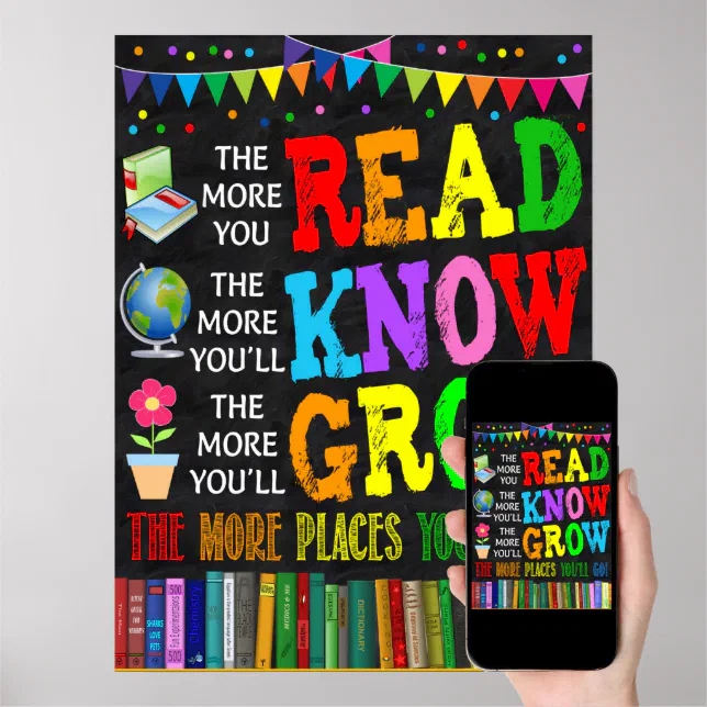 The More You Read The More You Know Poster | Zazzle