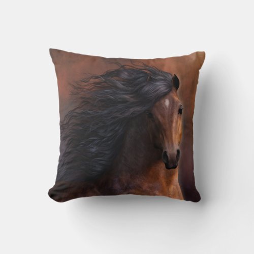 The Morgan Horse Designer Pillow