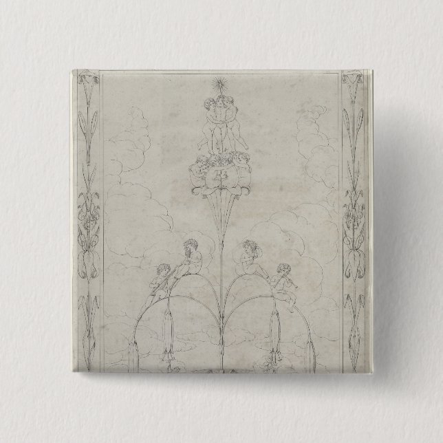 The Morning, 1803 Pinback Button (Front)