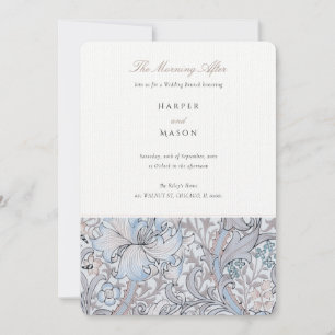 The Morning After Golden Lily Elegant Pastel Invitation