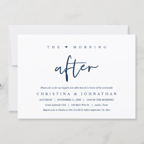 The Morning After Happily Ever After Brunch Invitation