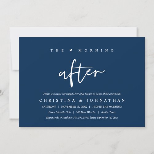 The Morning After Happily Ever After Brunch Invitation
