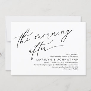 The Morning After, Happily Ever After Brunch Invitation