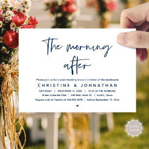 The Morning After, Modern Post Wedding Brunch Invitation