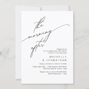 The Morning After, Post Wedding Brunch Celebration Invitation