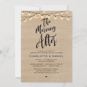 The Morning After, Post Wedding Brunch Invitation