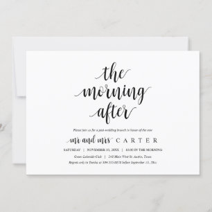The Morning After, Post wedding Brunch Invitation