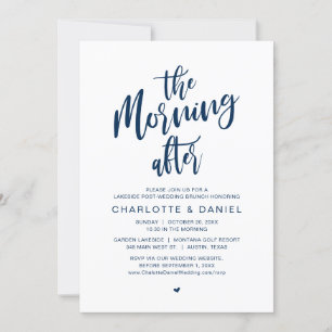 The Morning After, Post Wedding Brunch Invitation