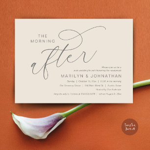 The Morning After, Post Wedding Brunch Thank You Invitation