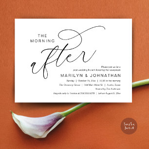 The Morning After, Post Wedding Brunch Thank You Invitation
