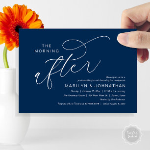 The Morning After, Post Wedding Brunch Thank You Invitation