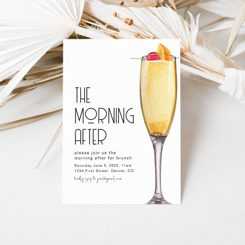 The Morning After Wedding Brunch Invitation