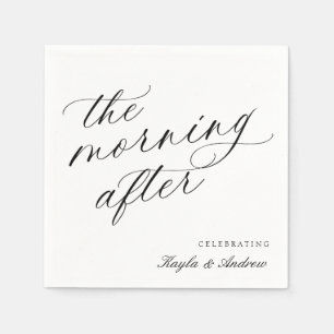 The Morning After Wedding Brunch Napkins