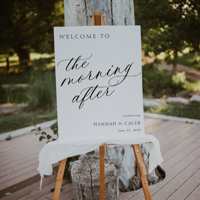 The Morning After Wedding Brunch Welcome Sign (Creator Uploaded)