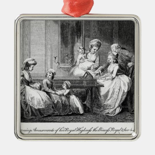 The Morning Amusements of the Royal Family Metal Ornament