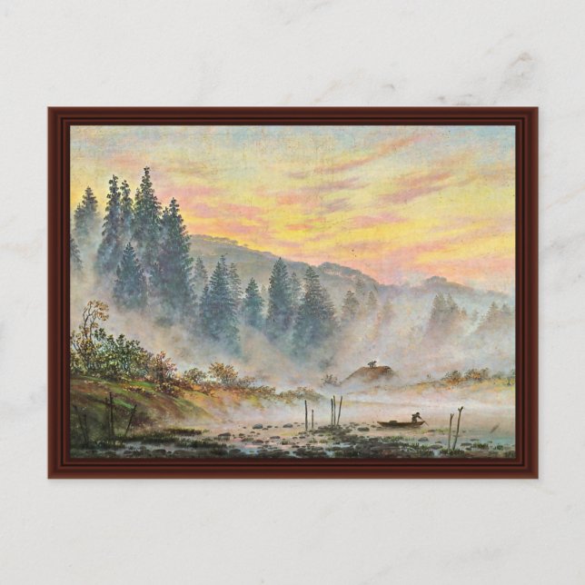 The Morning By Friedrich Caspar David Postcard (Front)