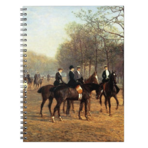 The Morning Ride, Rotten Row, Hyde Park, 1894 (oil Notebook