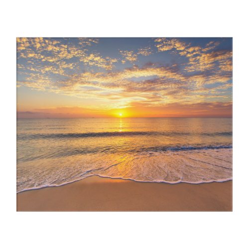 The Morning Sun at Seaside Acrylic Print