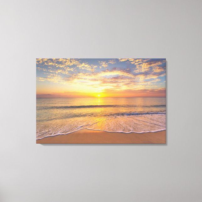 The Morning Sun at Seaside Canvas Print (Front)