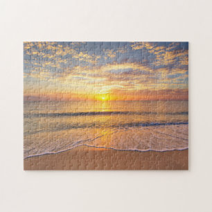 The Morning Sun at Seaside Jigsaw Puzzle