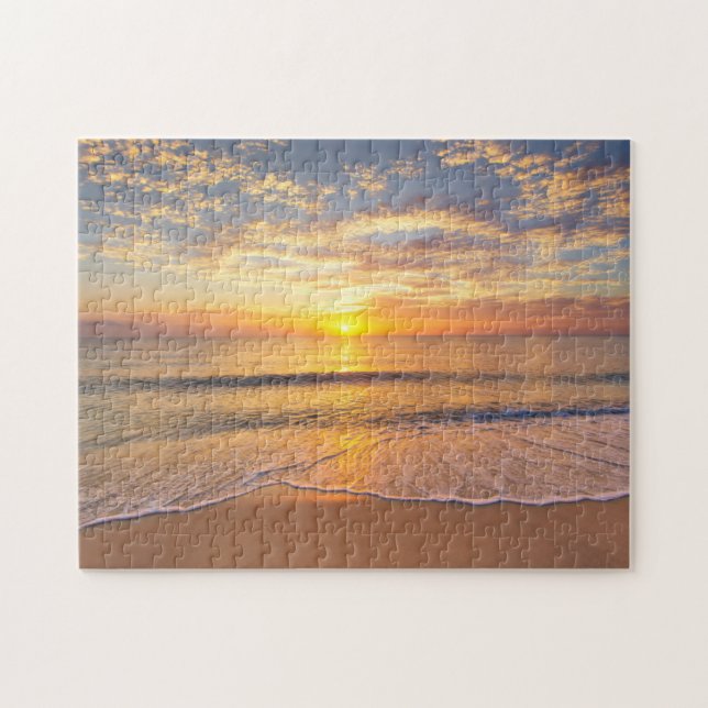 The Morning Sun at Seaside Jigsaw Puzzle (Horizontal)