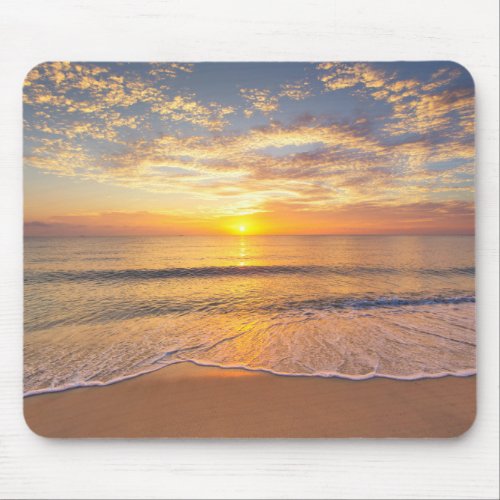 The Morning Sun at Seaside Mouse Pad