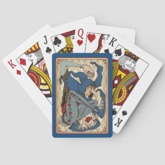 The Morose Jester Bicycle Playing Cards Blue Grey