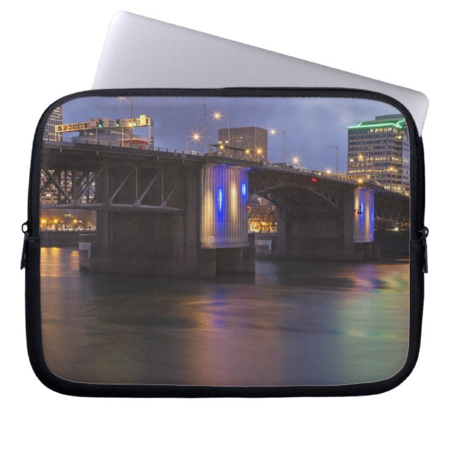 The Morrison bridge over the Willamette river Laptop Sleeve (Front)