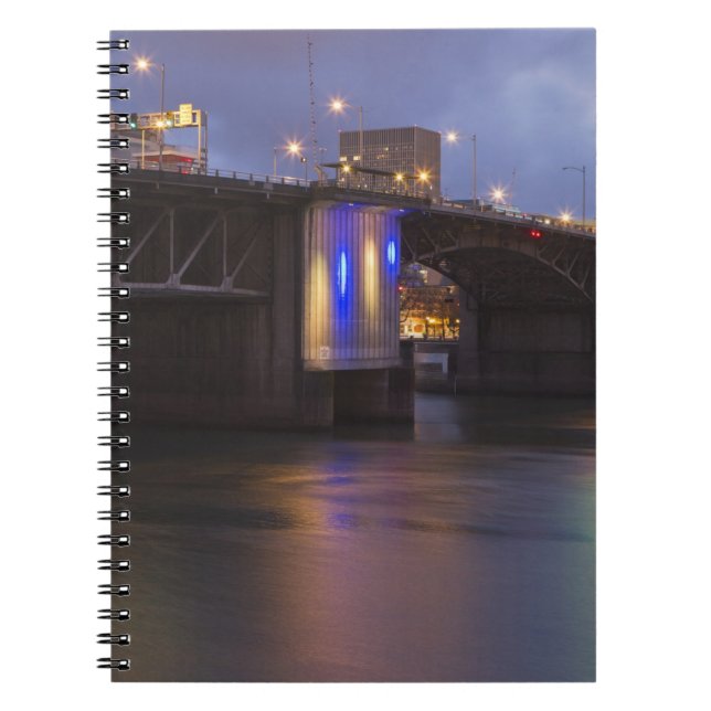 The Morrison bridge over the Willamette river Notebook (Front)