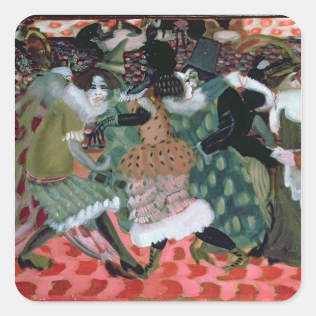 The Morte-Saison in Paris, 1913 Square Sticker (Front)