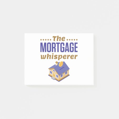 The Mortgage Whisperer Banker Loan Officer Post_it Notes