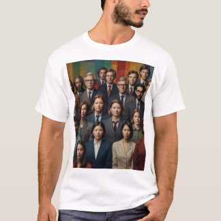 The Mosaic of Unity: A Global Collaboration T-Shirt