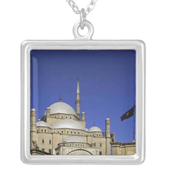 The Mosque of Muhammad Ali at the Citadel, also Silver Plated Necklace (Front)
