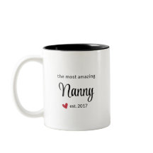 The Most Amazing Nanny Est Date Photo Gift