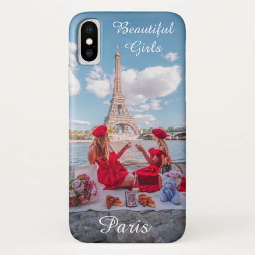 The most beautiful Girls Eiffel Tower iPhone XS Case