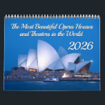 The Most Beautiful Opera Houses and Theaters 2026 Calendar<br><div class="desc">Enjoy twelve great photos, which were taken during the “blue hour” or a little earlier or later. The “blue hour” is the time after sunset, when the skies develop into a deep dark blue. Twelve opera houses and theaters are already illuminated, and this opera houses and theaters calendar presents them...</div>