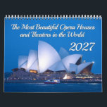 The Most Beautiful Opera Houses and Theaters 2027 Calendar<br><div class="desc">Enjoy twelve great photos, which were taken during the “blue hour” or a little earlier or later. The “blue hour” is the time after sunset, when the skies develop into a deep dark blue. Twelve opera houses and theaters are already illuminated, and this opera houses and theaters calendar presents them...</div>