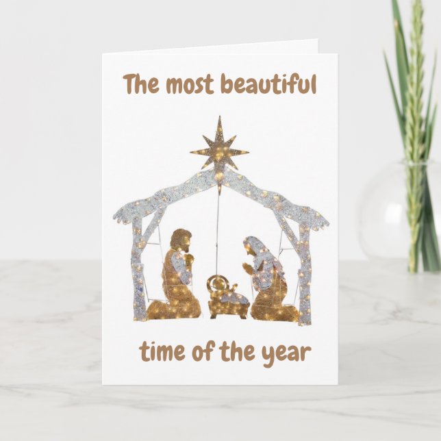 THE MOST BEAUTIFUL TIME OF THE YEAR! HOLIDAY CARD (Front)