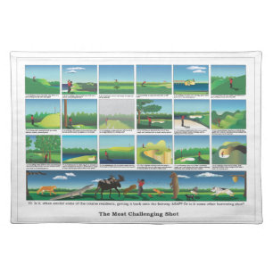 The Most Challenging Shot in Golf Placemat