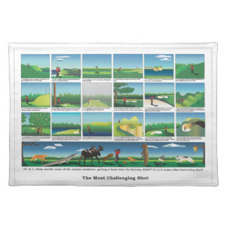 The Most Challenging Shot in Golf Placemat