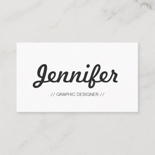 The most Concise and Simple - Minimalist design Business Cards