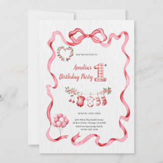 THE MOST CUTE PINK BIRTHDAY PARTY INVITATION