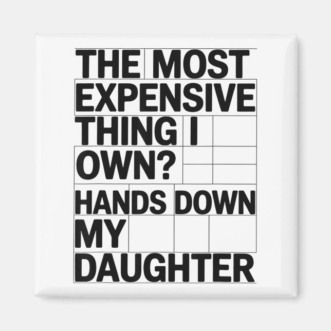 The Most Expensive Thing I Own_ Hands Down My Daug Magnet (Front)