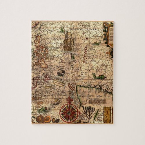 the most important hictoric Southeast Asia Map Jigsaw Puzzle