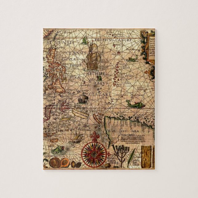 the most important hictoric Southeast Asia Map Jigsaw Puzzle (Vertical)