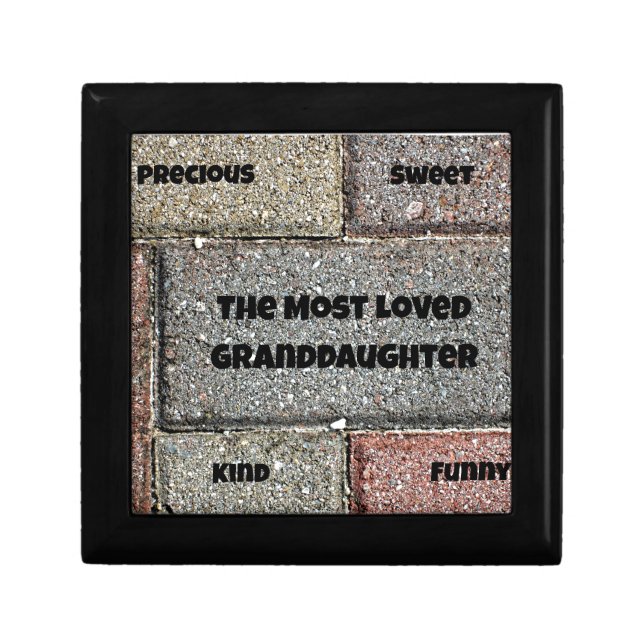 The Most Loved Granddaughter Keepsake Box (Front)